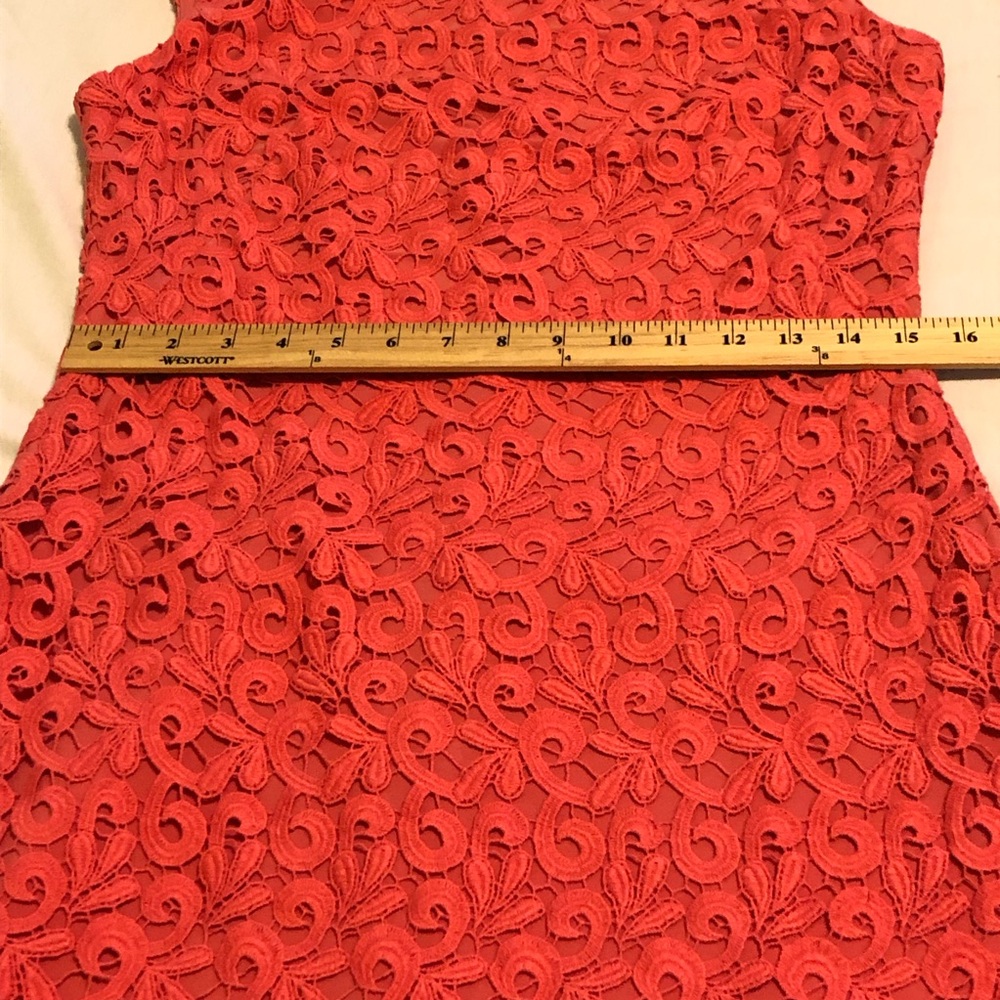 Ralph Lauren Coral Lace Midi Dress; NWT; Size 8 - Picture 4 of 16